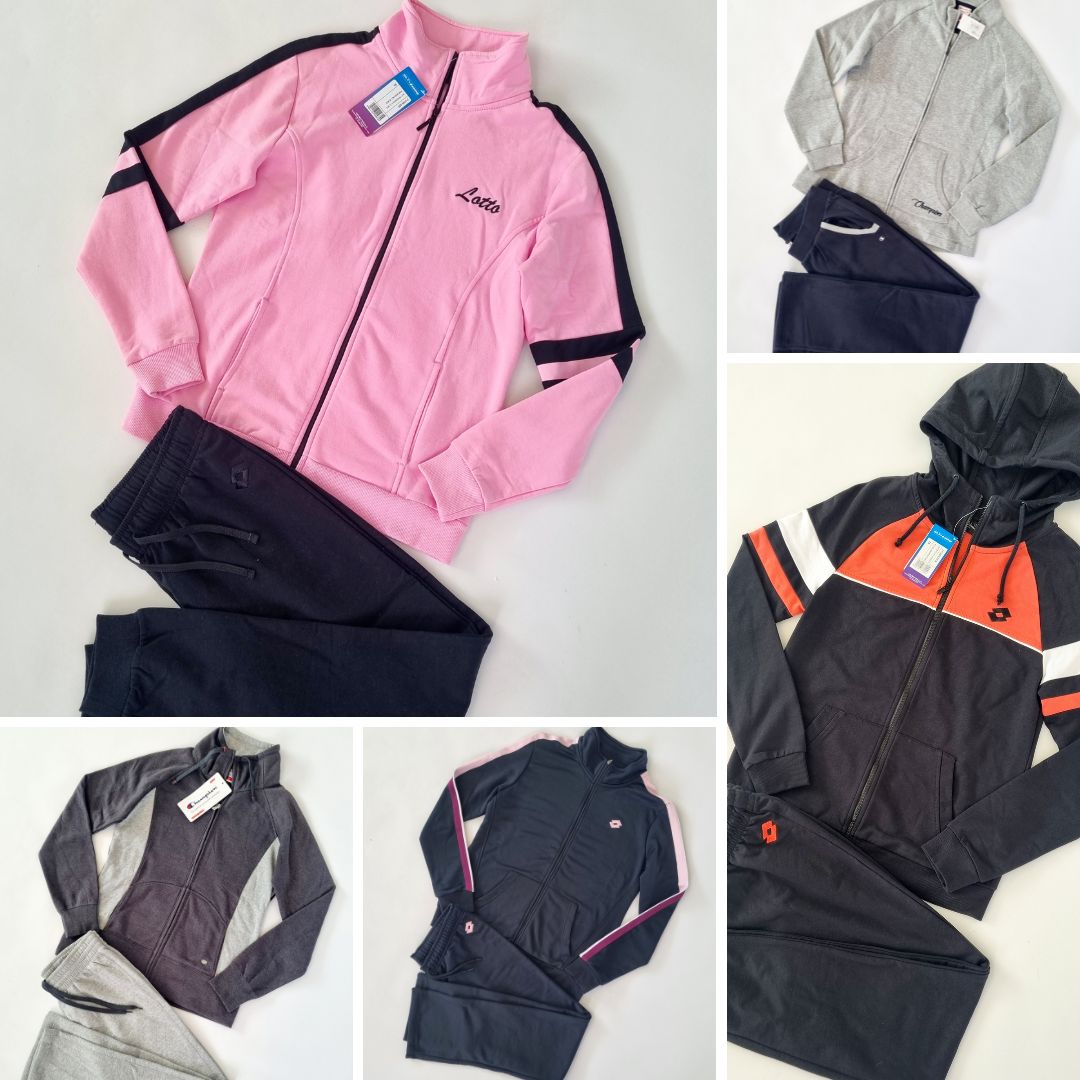 MIX of women's tracksuits by Champion & Lotto MIX of women's tracksuits by Champion & Lotto